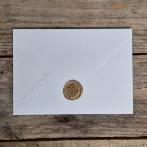 1 collezione bianco tipo 1 busta e ceralacca