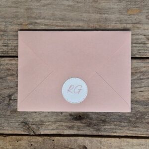 6 collezione rosa cipria tipologia 2 busta e adesivo