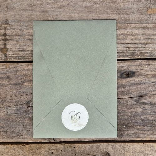 8 collezione verde tipologia 2 busta e adesivo